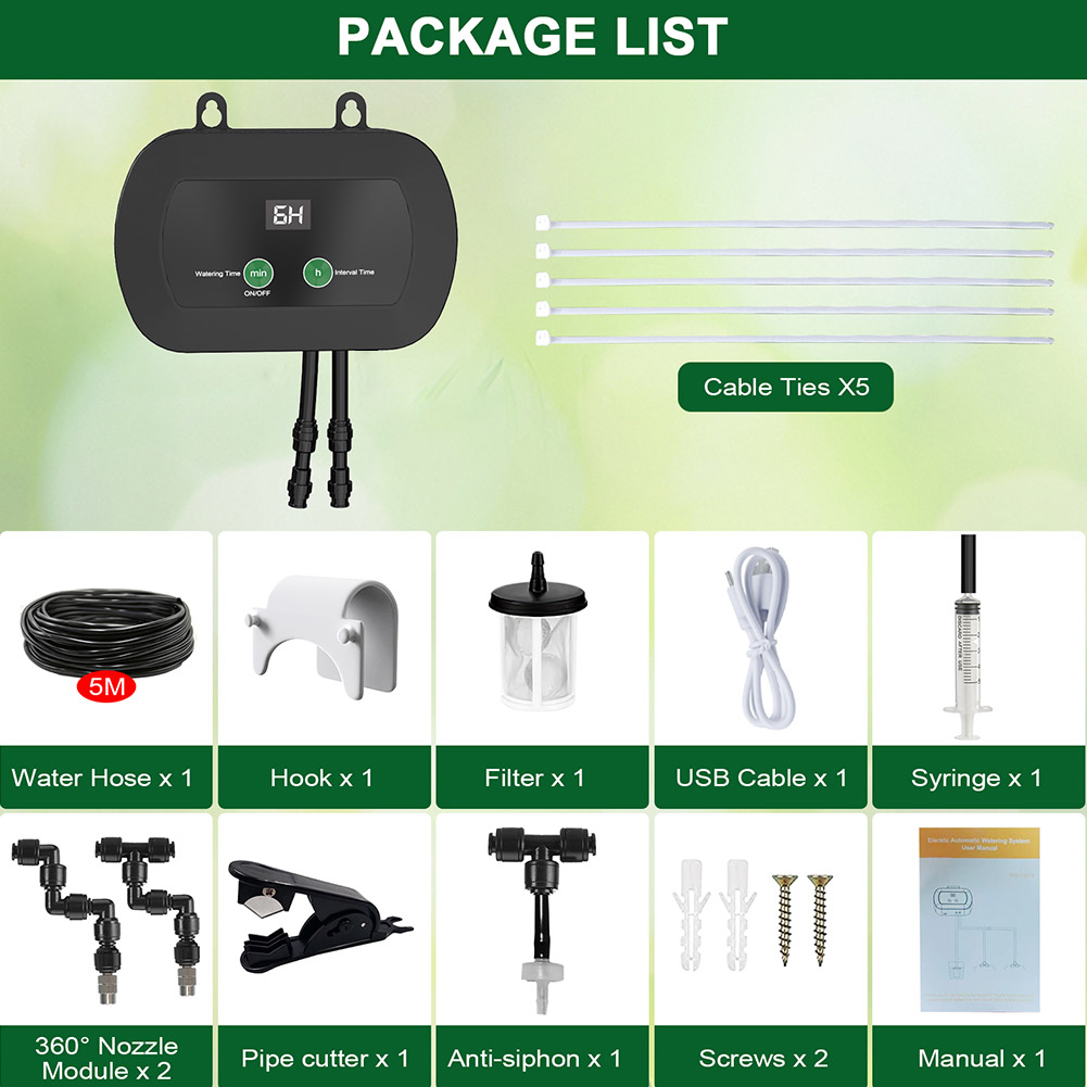 Misting Nozzle Reptile - Automatic Reptile Mist Sprinkler with Timer