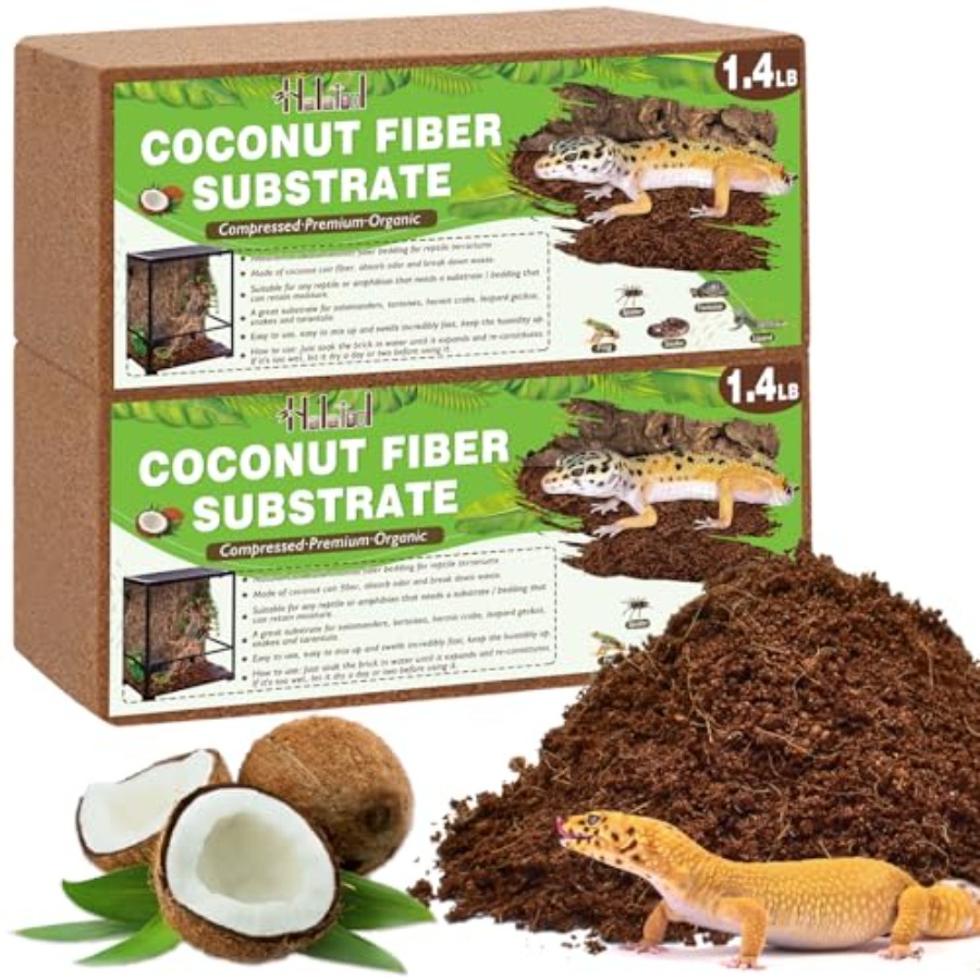 Substrate Coconut Fiber - Compressed Coconut Fiber Substrate for Reptiles