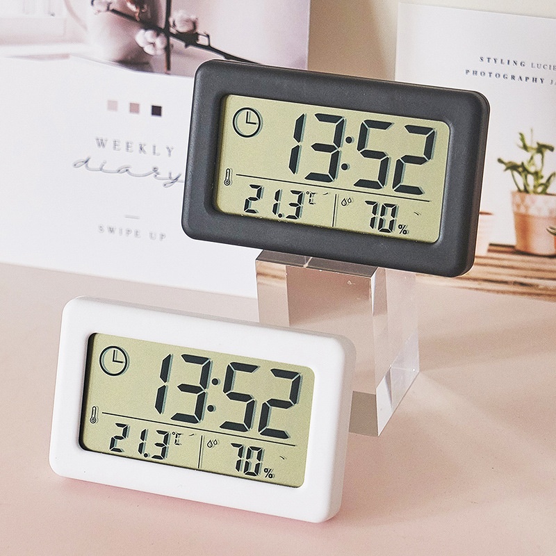 Mini Digital Clock Electronics - Digital Hygrometer Probe ulasan dan harga