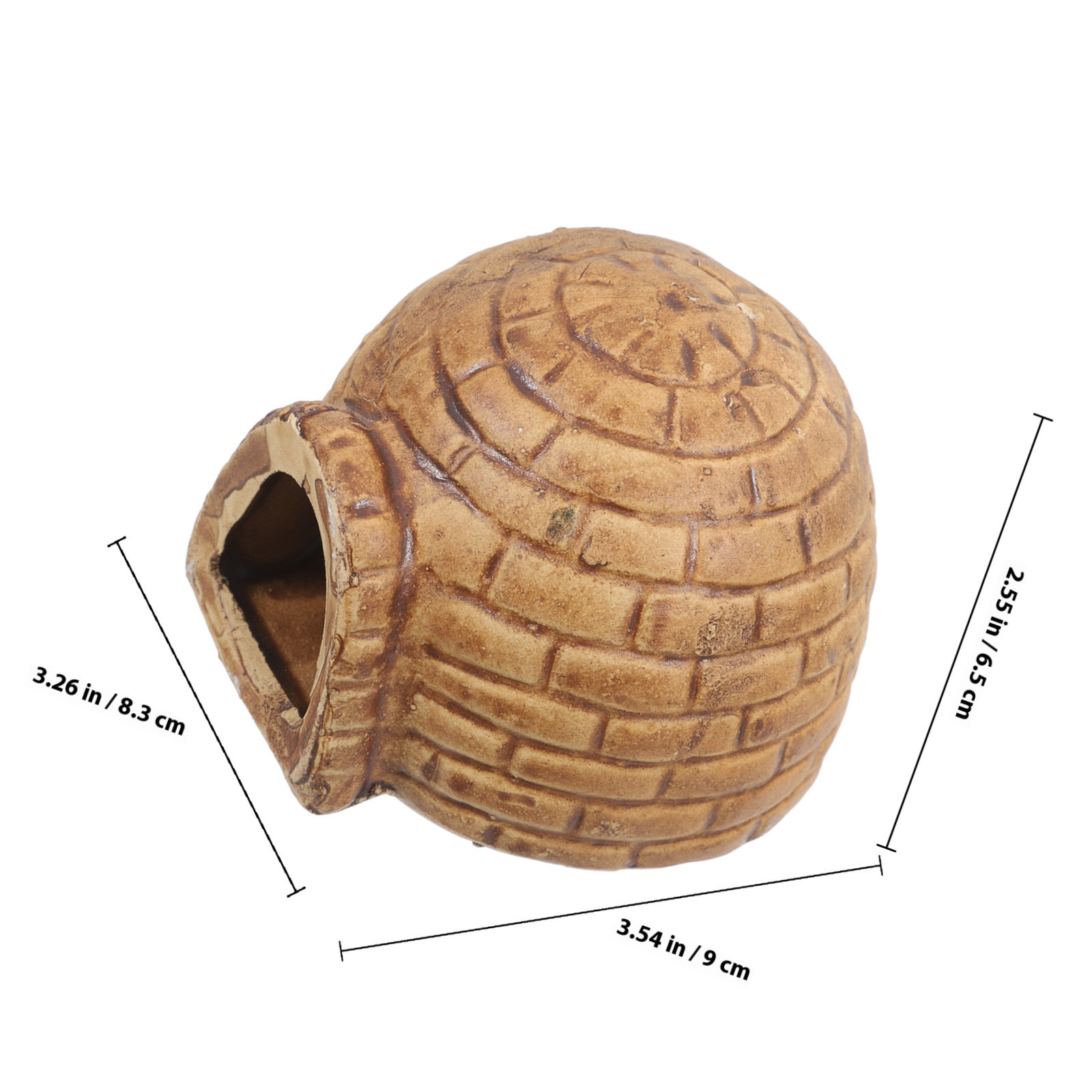 Durable Ceramic Pleco Caves Aq - Hide Cave Ceramic ulasan dan harga