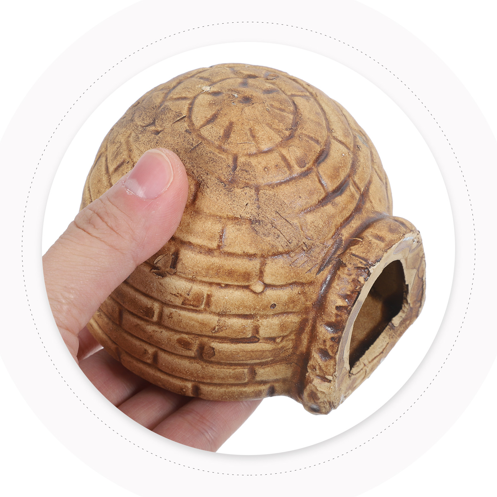 Durable Ceramic Pleco Caves Aq - Hide Cave Ceramic ulasan dan harga