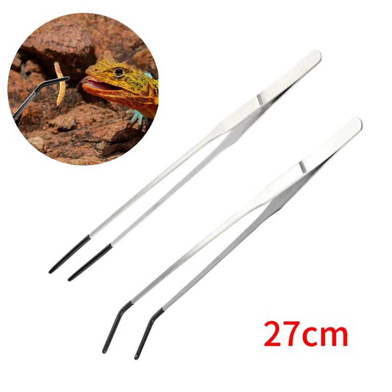 2Pcs Stainless Steel Tweezers  - Feeding Tong Stainless ulasan dan harga