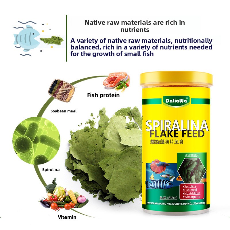 DaJiaWa Spirulina Flake Fish F - Tetra Food Tropical Flakes ulasan dan harga